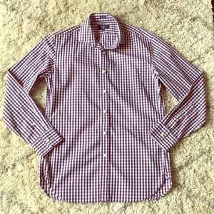 J. Crew Men’s Purple and White Button Down Shirt!